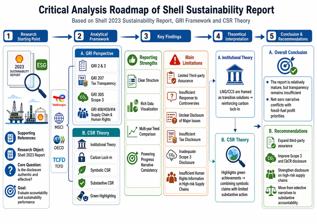 Critical Analysis of the Sustainability Report of Shell plc