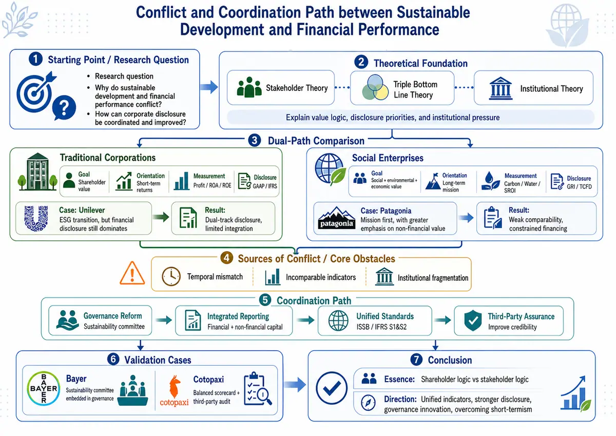 Conflict and Coordination Path between Sustainable Development and Financial Performance